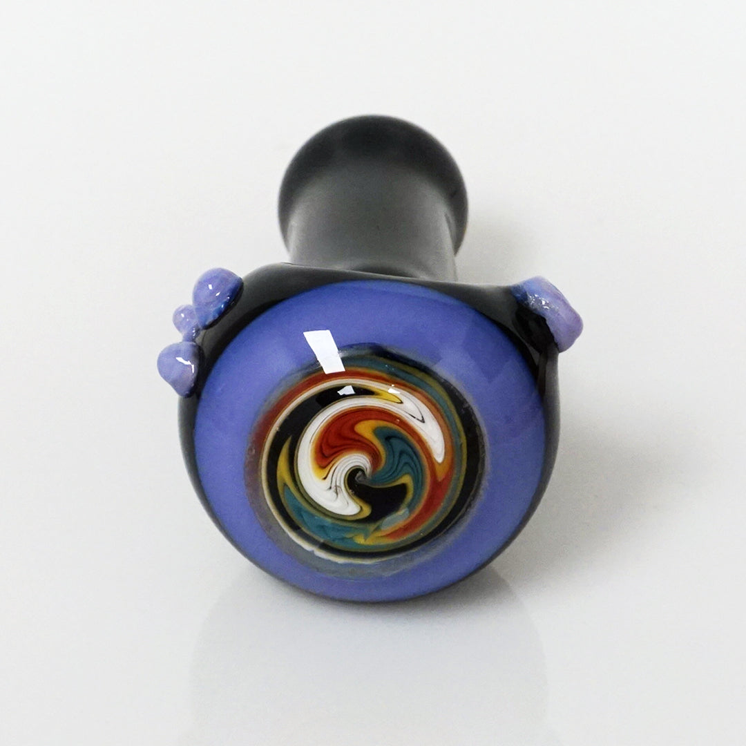 4.5" Black Body Reversal Head Pipe - Purple