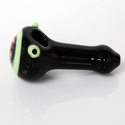 4.5" Black Body Reversal Head Pipe - Slime