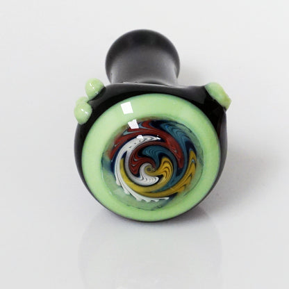 4.5" Black Body Reversal Head Pipe - Slime
