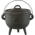 5" Cast Iron Cauldron Pentacle