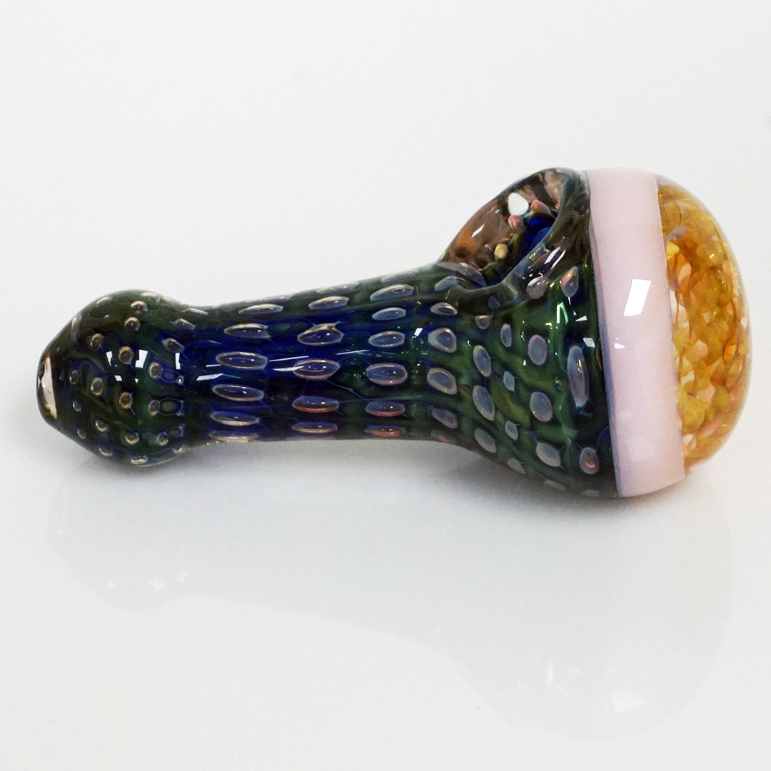 4.5" Fumed Honeycomb Pipe - Pink