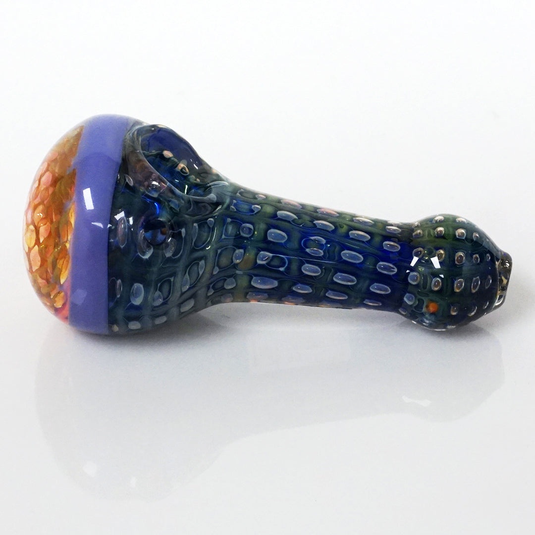 4.5" Fumed Honeycomb Pipe - Purple