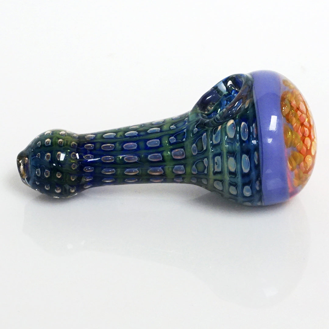 4.5" Fumed Honeycomb Pipe - Purple