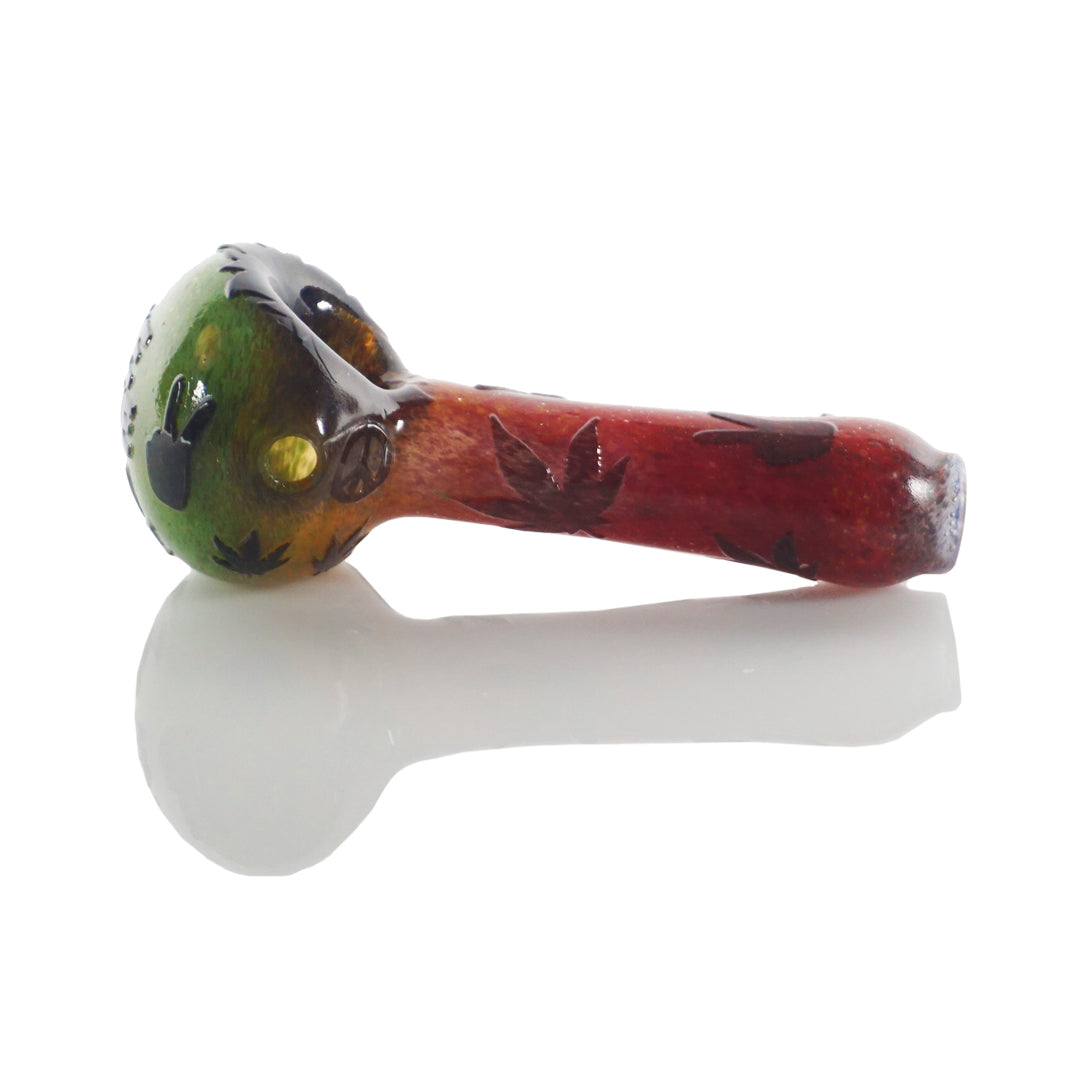 4.5" One Love Deep Carved Pipe