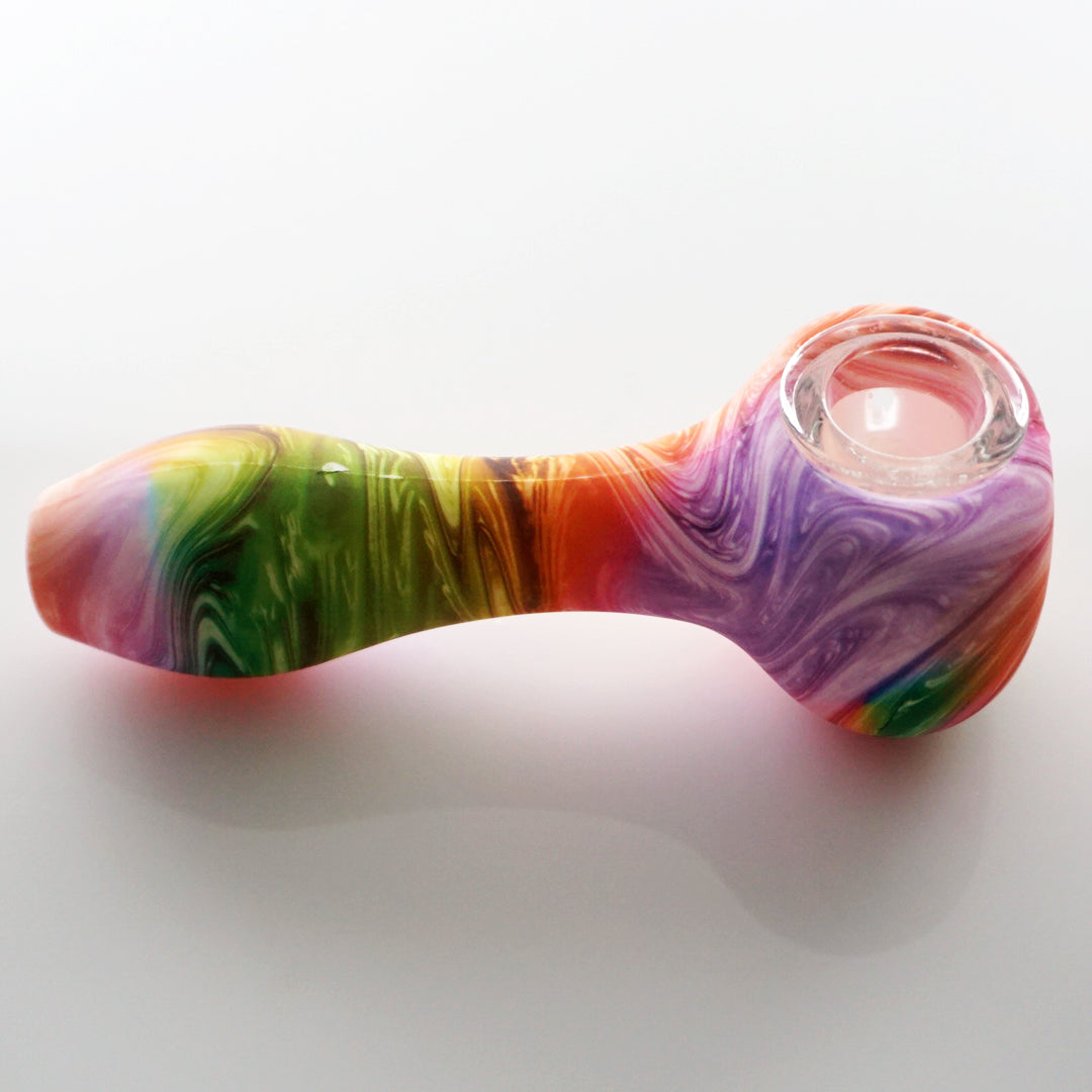 4.5" Silicone Marble Swirl Pipe