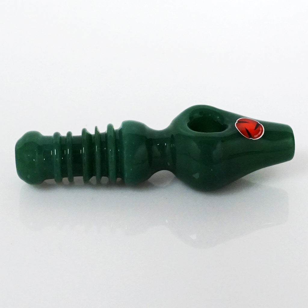 4.5" Str8 Glass Steamroller - Dark Green