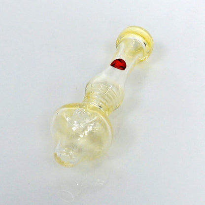 4.5" Str8 Glass Steamroller - Gold Fume