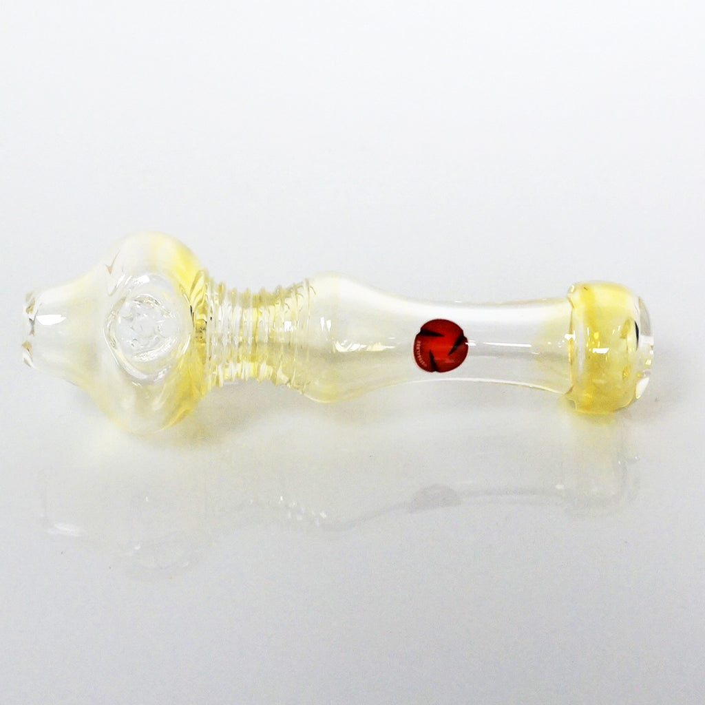 4.5" Str8 Glass Steamroller - Gold Fume