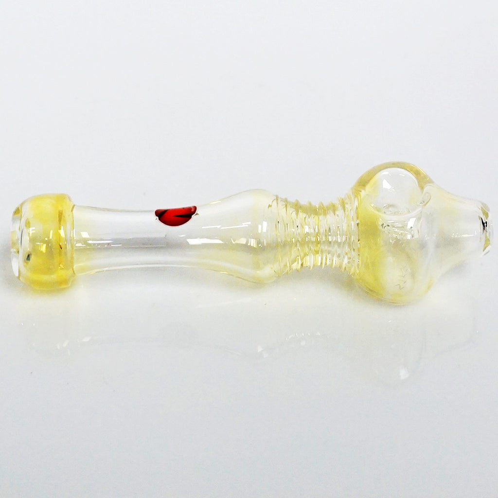 4.5" Str8 Glass Steamroller - Gold Fume