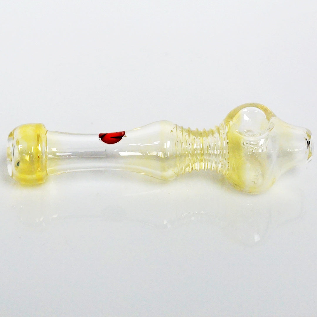 4.5" Str8 Glass Steamroller - Gold Fume