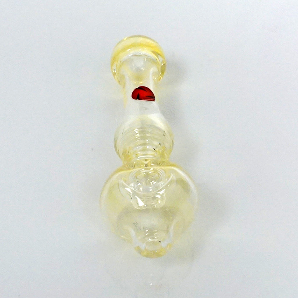 4.5" Str8 Glass Steamroller - Gold Fume