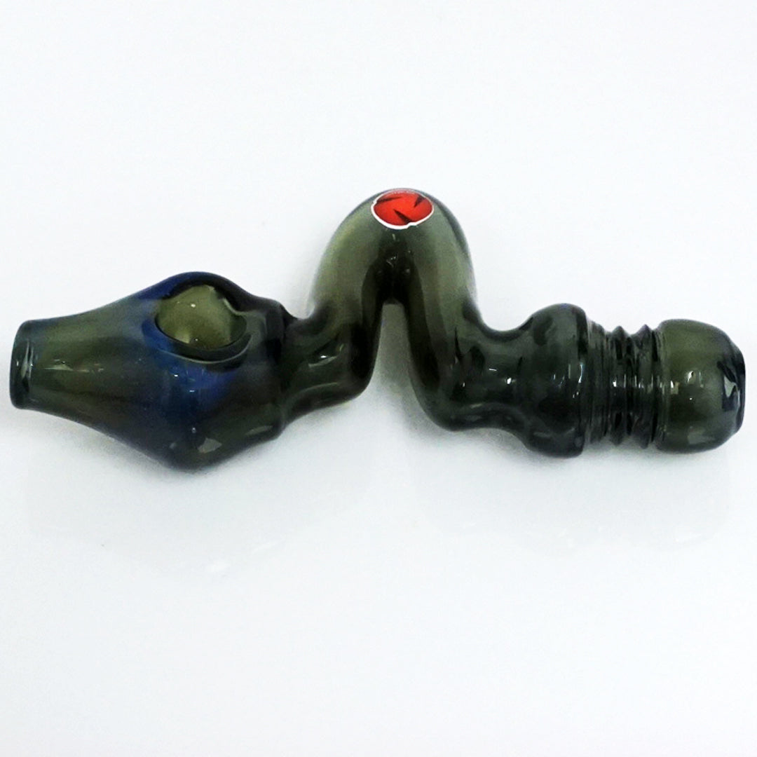 4.5" Str8 Glass Zig Zag Steamroller - Teal