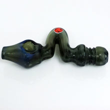 Load image into Gallery viewer, 4.5&quot; Str8 Glass Zig Zag Steamroller - Teal
