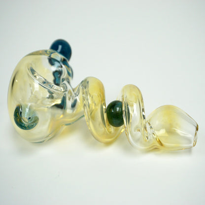 4.5" Trapped Marble Fumed Pipe