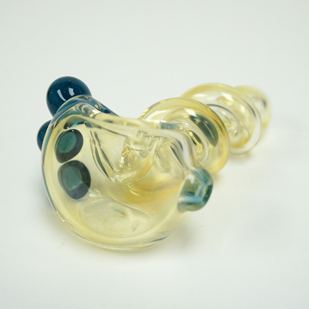 4.5" Trapped Marble Fumed Pipe