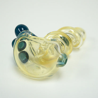 4.5" Trapped Marble Fumed Pipe