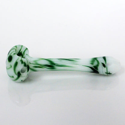 4.75" 3 Hole Color Splatter Pipe - Green