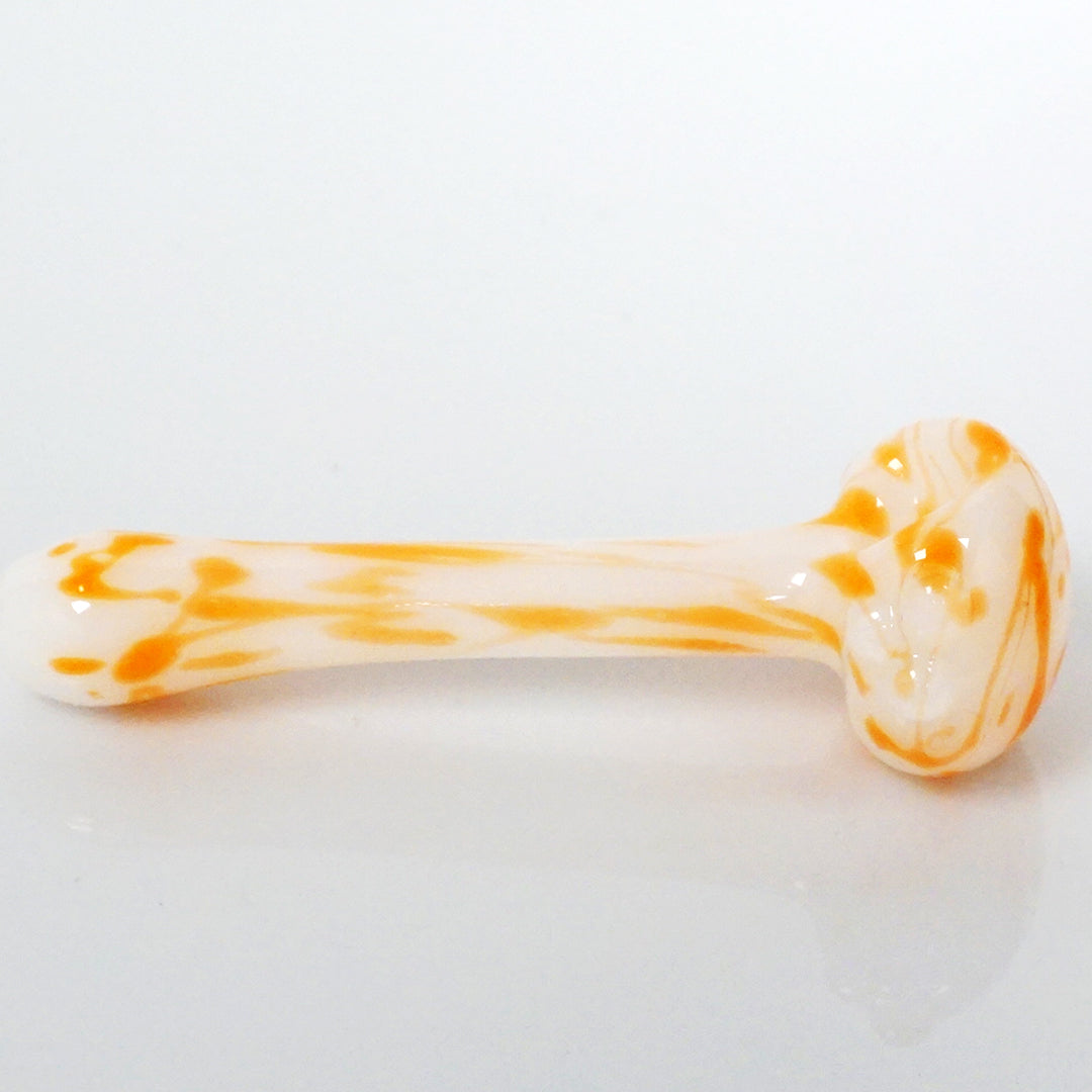 4.75" 3 Hole Color Splatter Pipe - Orange