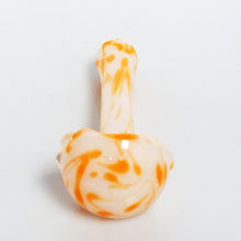 Load image into Gallery viewer, 4.75&quot; 3 Hole Color Splatter Pipe - Orange
