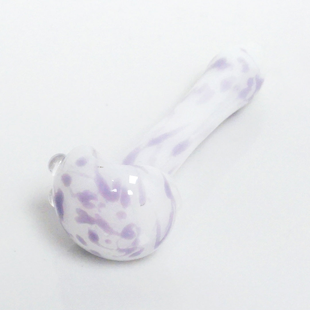 4.75" 3 Hole Color Splatter Pipe - Purple