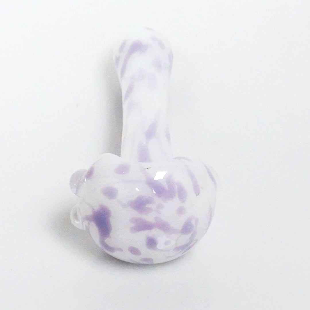 4.75" 3 Hole Color Splatter Pipe - Purple