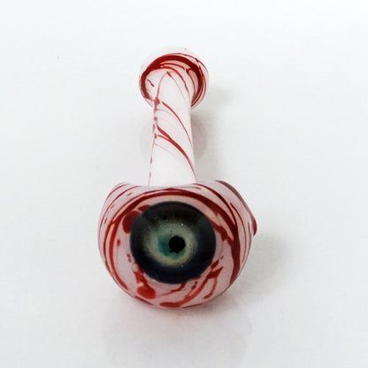 4.75" Chaos Eyeball Pipe - White