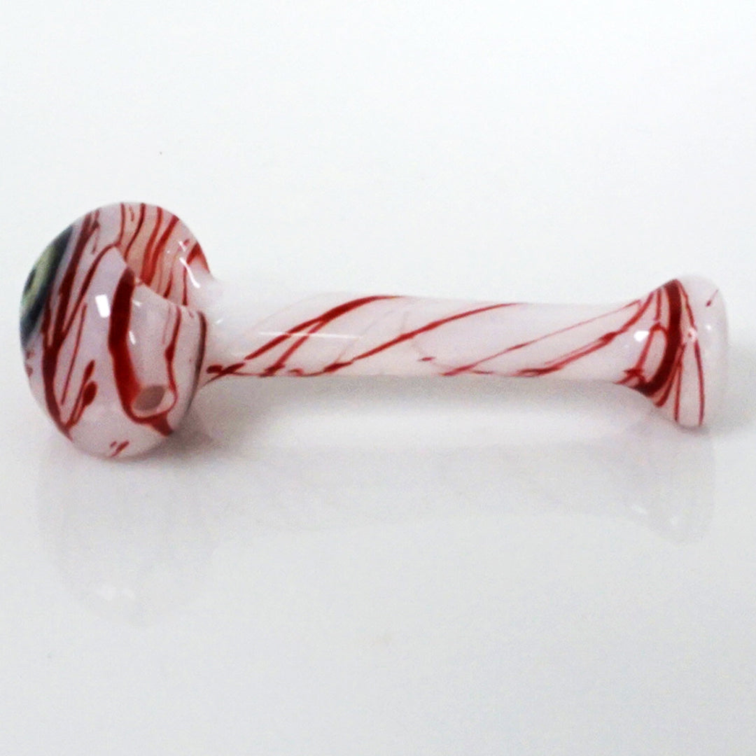 4.75" Chaos Eyeball Pipe - White