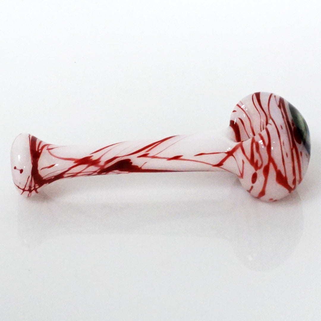 4.75" Chaos Eyeball Pipe - White