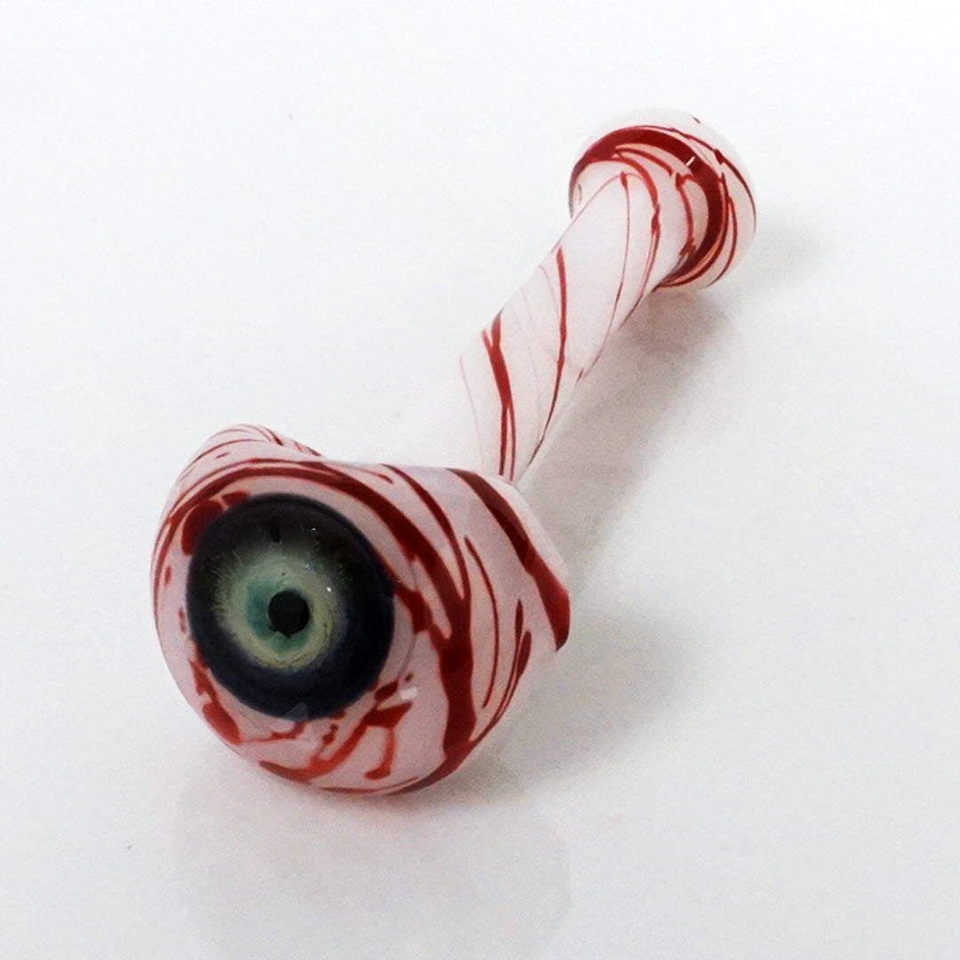 4.75" Chaos Eyeball Pipe - White