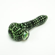 Load image into Gallery viewer, 4.75&quot; Milky Wrap &amp; Rake Pipe - Green
