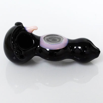 4.75" See-Through Owl Double Bowl Pipe - Pink