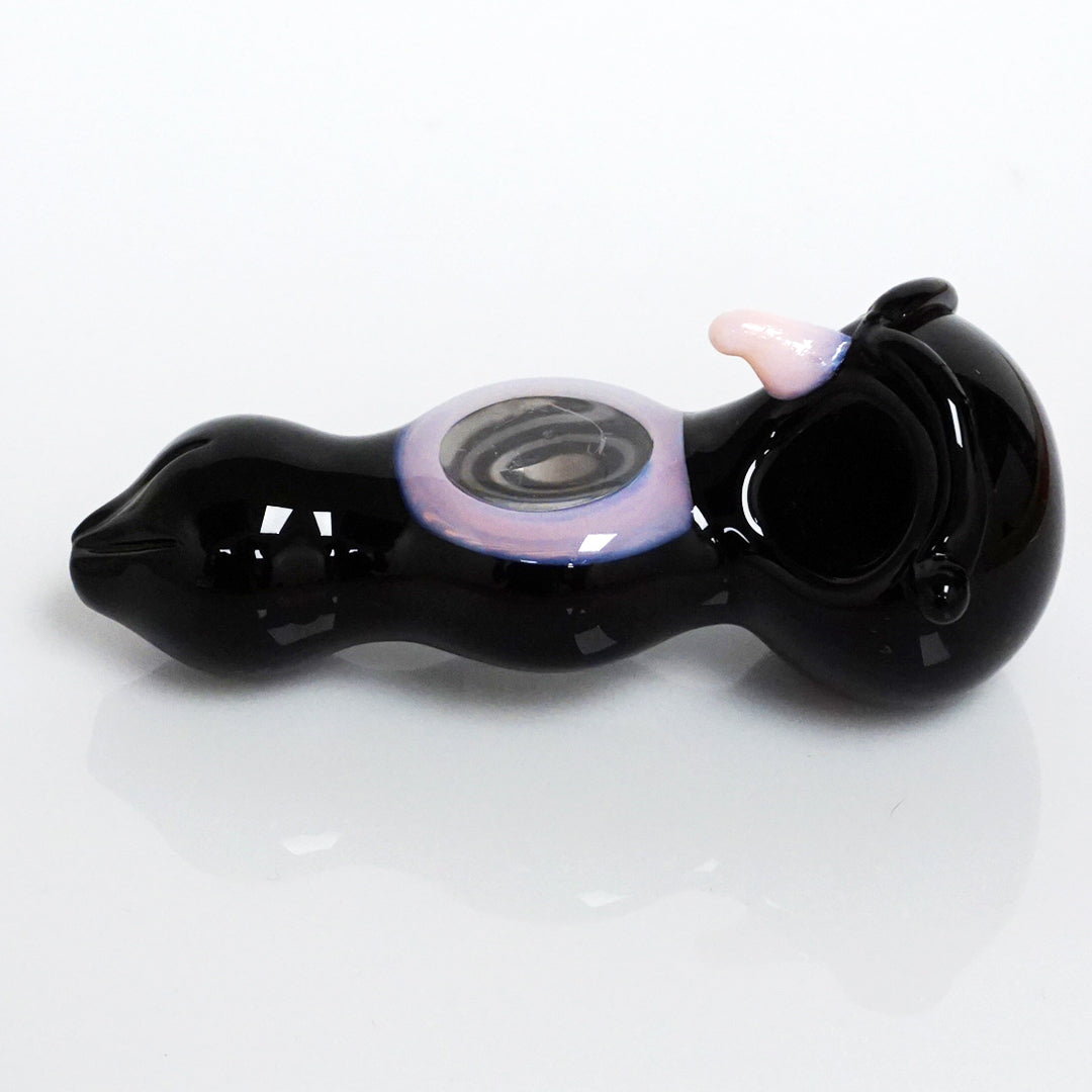 4.75" See-Through Owl Double Bowl Pipe - Pink