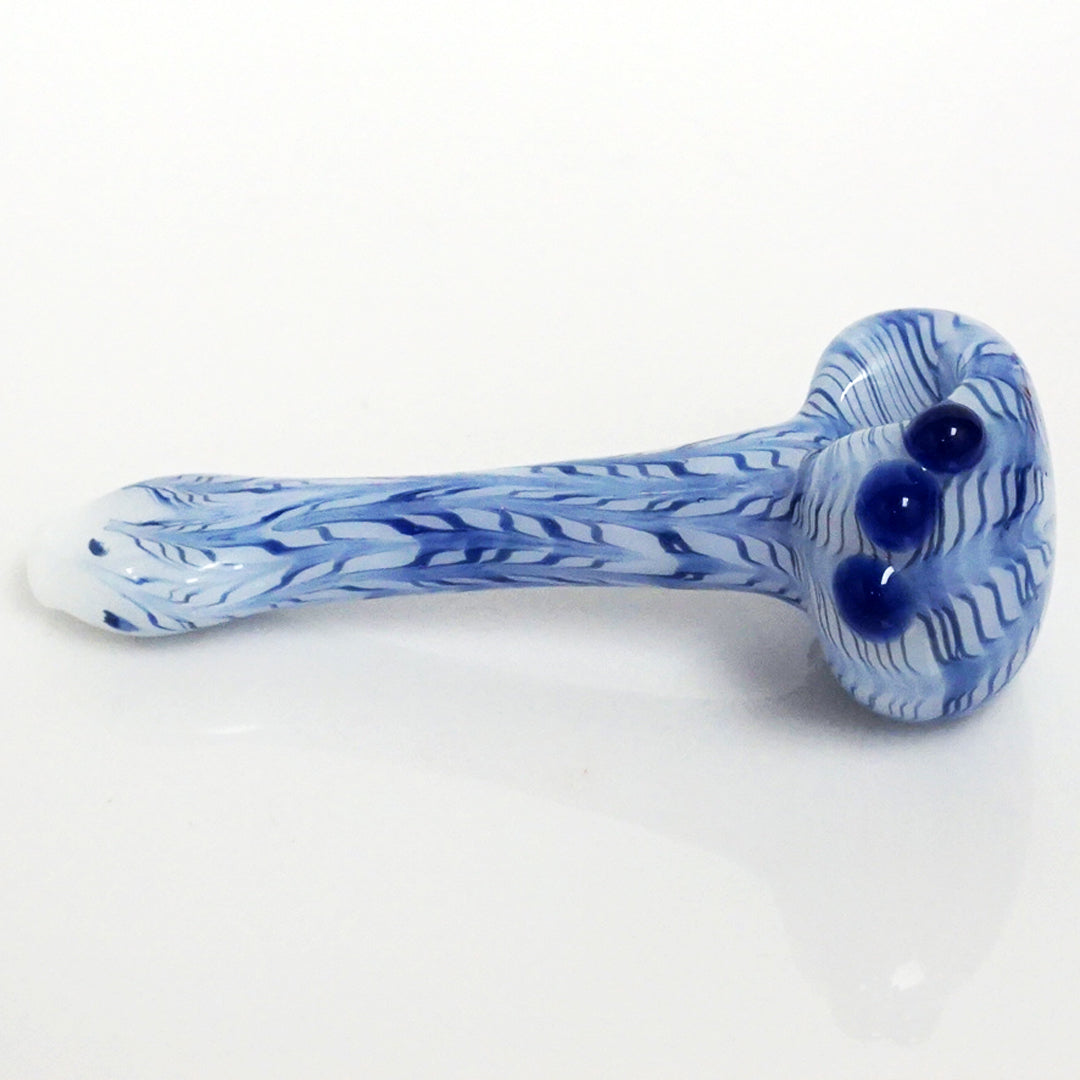 4.75" White Wrap & Rake Pipe - Blue