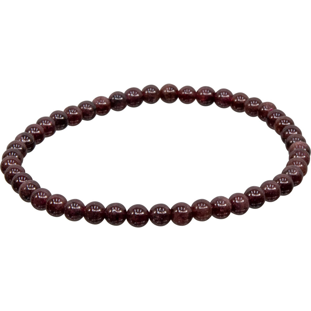 4mm Garnet Bracelet