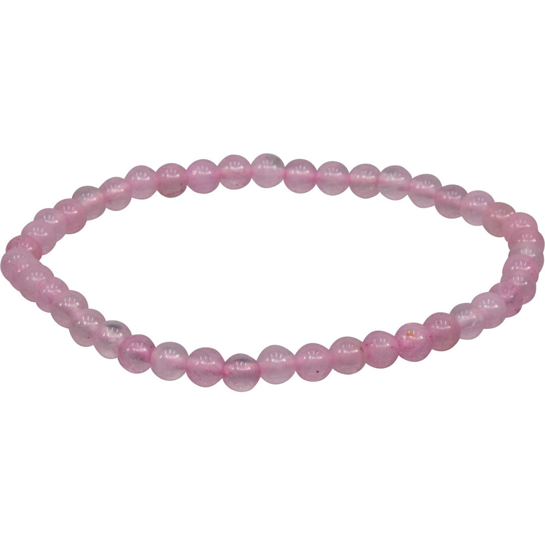 4mm Rose Quartz Bracelet