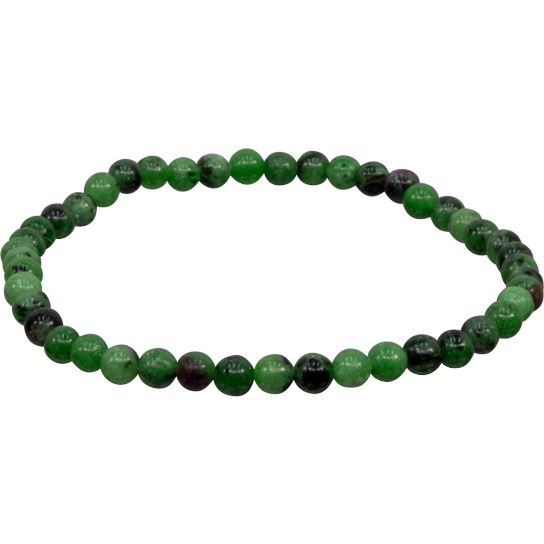 4mm Ruby Zoisite Bracelet