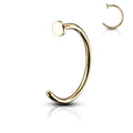 5/16" 20ga 316L Surgical Steel Nose Hoop - Gold
