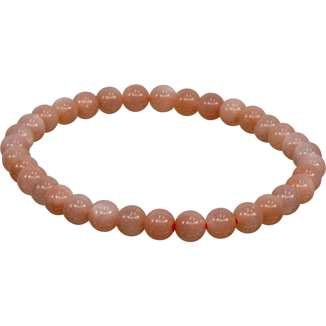 5-7mm Peach Moonstone Bracelet