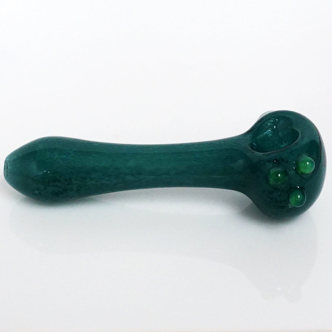 5" Blazin' Glass Frit Pipe - Teal