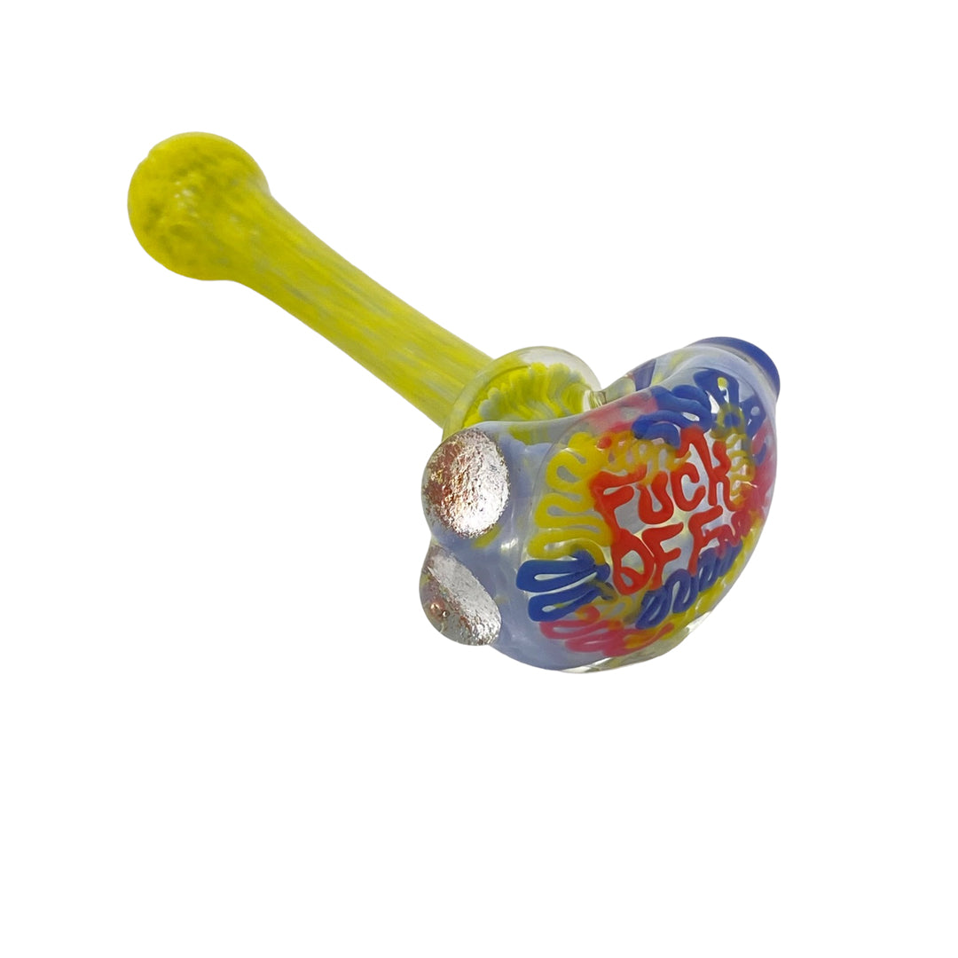 5" Junebug Frit Word Pipe