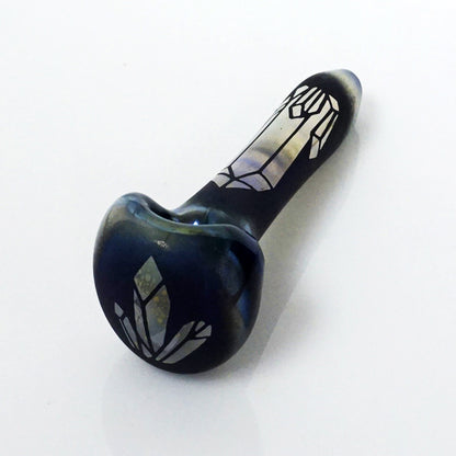 5" Thinkboro Sandblasted Image Pipe - Crystal