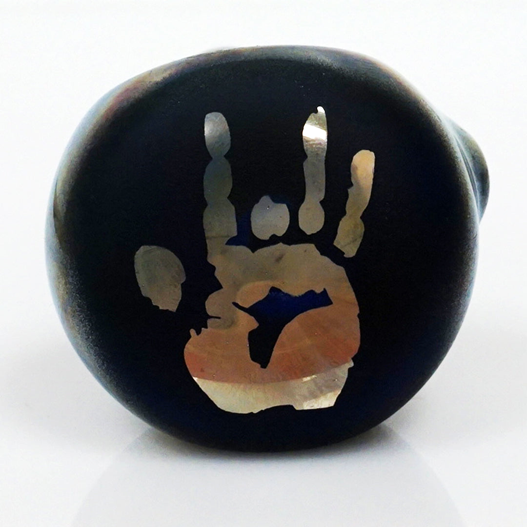 5" Thinkboro Sandblasted Image Pipe - Jerry Hand