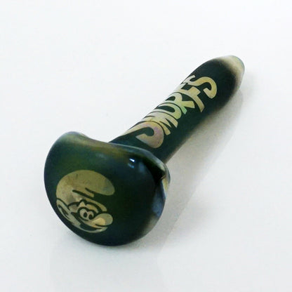 5" Thinkboro Sandblasted Image Pipe - Smurf