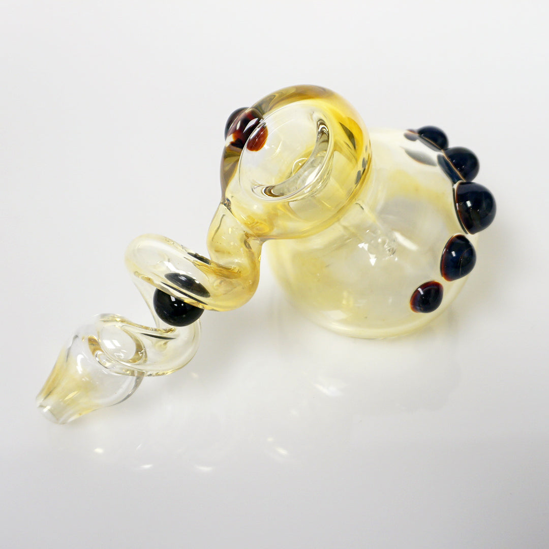5" Trapped Marble Fumed Bubbler Pipe