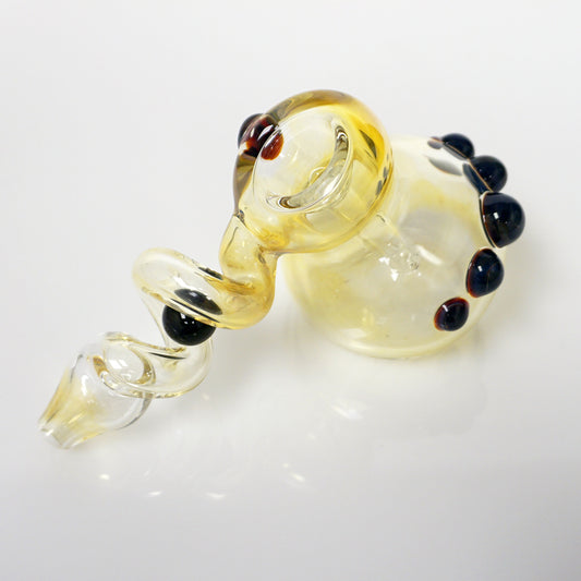5" Trapped Marble Fumed Bubbler Pipe