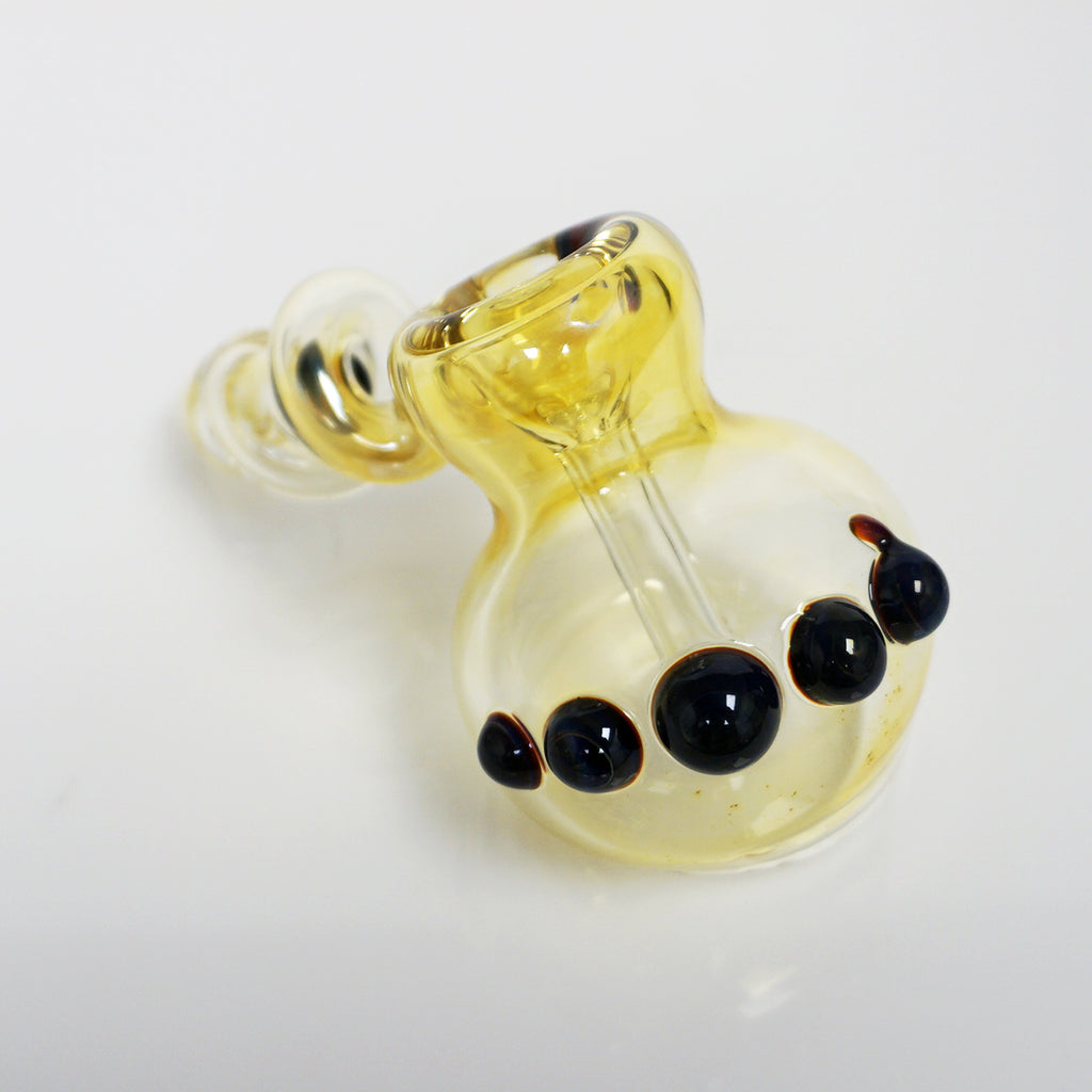5" Trapped Marble Fumed Bubbler Pipe