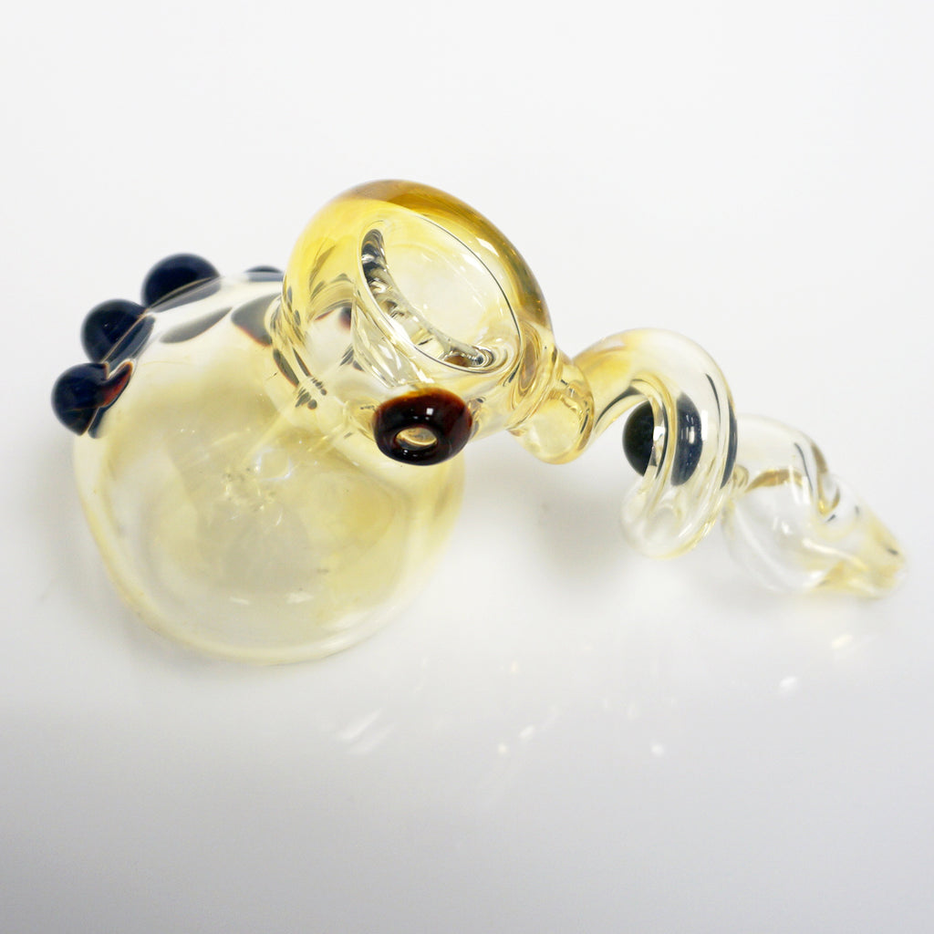 5" Trapped Marble Fumed Bubbler Pipe