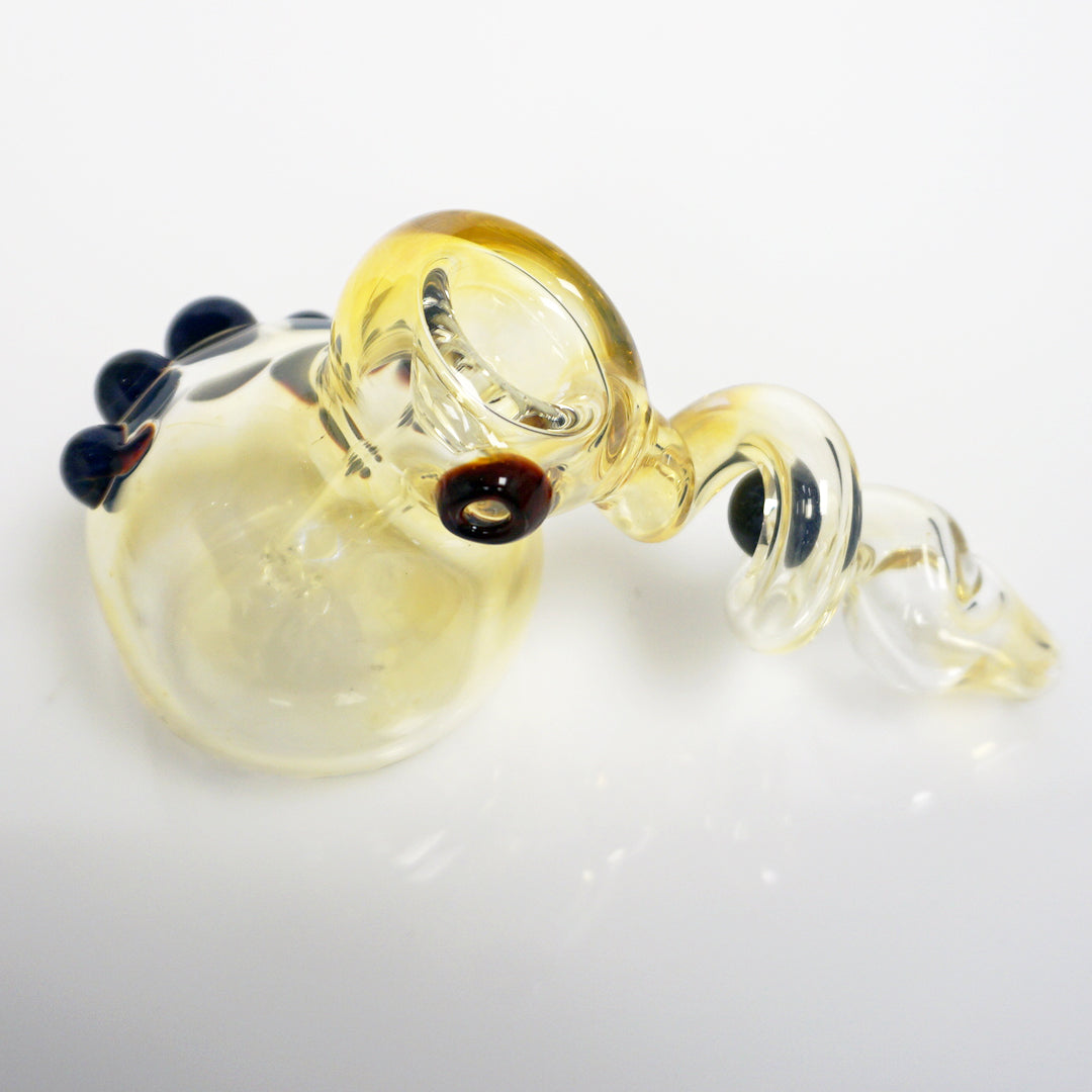 5" Trapped Marble Fumed Bubbler Pipe