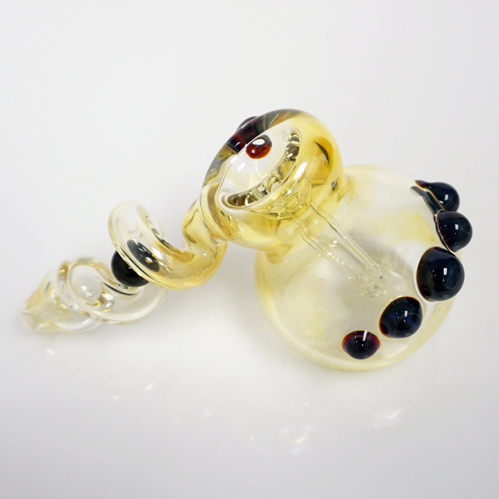 5" Trapped Marble Fumed Bubbler Pipe