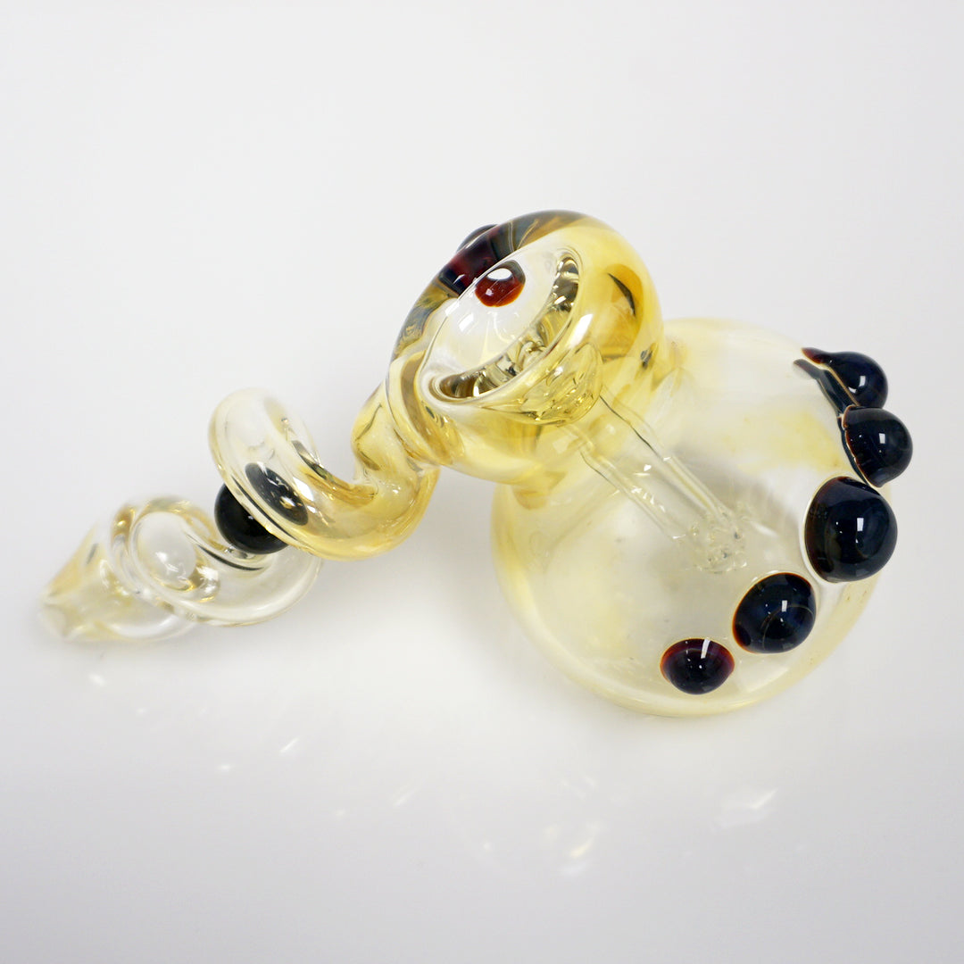 5" Trapped Marble Fumed Bubbler Pipe